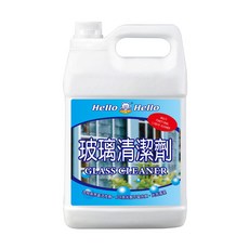 Hello 玻璃清潔劑 3800ml SGS檢驗無重金屬, 1個, 1桶 (超取1單限1桶，多桶請分開下單)