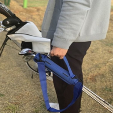 골프클럽 가방 휴대용 연습장 간이 골프채 가방 클럽 파우치 캐리백 라운딩 나일론 스트랩 경량 어깨 보조, 레드