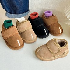 바이시유 키즈부츠 겨울 아동 유아 아기 털 안감 신발 여아 남아 부츠 방한화 코코몽