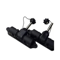 합금 고무보트 노 낚시 알루미늄 한쌍 패들 튜브 레저 계곡 서핑, 1개, A. 프로펠러 받침대 2개