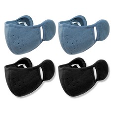 Minor Company 防寒耳塞口罩升級, 2 黑色 + 2 藍色