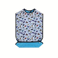 성인 턱받이 성인 앞치마 방수 환자용턱받이 식사 간병 요양, 1개, 나비