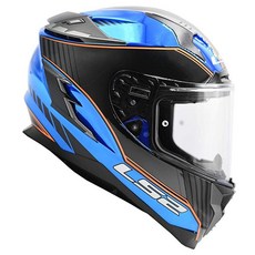 LS2 Helmets Challenger GT Boss 풀 페이스 스트리트 헬멧(글로스 레드 - 3XL), Small, 유광 블루