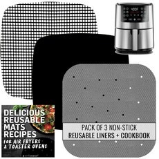 Cosori 3.6L(3.7쿼트) 재사용 가능한 에어 프라이어 라이너 Instant Pot Vortex Plus 4qt 에어프라이어 Chefman 2.6qt 17.8cm(, Small