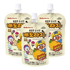 뽀로로 순수한 배도라지즙 80ml x 10개입/배착즙액 국산배 100%, 10개