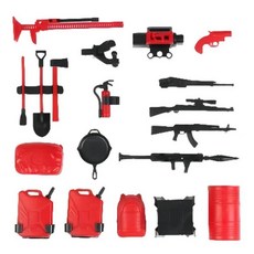 모델 모형 캠핑 장비 천막 텐트 모래 사다리 테이블 의자 장식 자동차 모형용, 1개