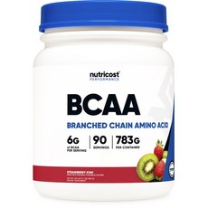 nutricost BCAA支鏈胺基酸補充粉 草莓奇異果口味, 783g, 1罐