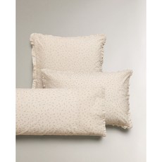 자라홈 브랜드관 플로랄 프릴 키즈 베개 커버 46602091644, 30 x 50 cm, 핑크