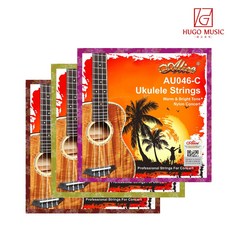 위고뮤직 AU046 엘리스 우쿨렐레 우쿠렐레 줄 스트링 세트 소프라노 콘서트 테너, AU046T(테너용), 1개