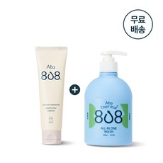 설랩 아토 808 떼르말 베이비 올인원 바디워시 500ml & 인텐시브 수딩 크림 100ml, 1개