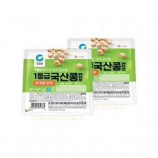 청정원 국산콩두부 반모(찌개용) 500g 4개
