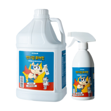 펫디랩 퓨어핏 4L+500ml 대용량 강아지 고양이 살균 소독 탈취제 반려동물 냄새제거, 1세트, 4.5L