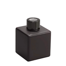 블랙 스퀘어 디퓨저용기 캡포함 디퓨저 만들기 재료, 1개, 140ml, 실버캡