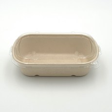 펄프용기 타원형 700ml BH008, 1개, 100세트