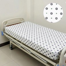 병원침대커버 (스노우링) 병원침대시트 고무줄밴드형 매트리스커버, 1개