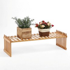 1단 대나무 화분진열대 57cm 받침대 베란다 실내정원 플랜테리어 사무실 테라스