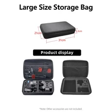 호환액션 카메라 액세서리 키트 (고프로 히어로 13 12 11 10 9 인스타360 X5 X3 X4 SJCAM AKASO DJI 오즈모, 08 Large Storage Bag