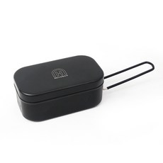 헬로앤코 사각 반합+찜망+파우치 포함, M_800ml, 1개, 블랙