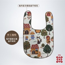 【禾季】台灣製 輕巧小可愛防水圍兜。吸水透氣/口水巾/吃飯巾/吃副食品/防髒防漏/寵物圍兜/多花色, 1個, 小紅帽
