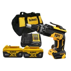含稅 外匯得偉DEWALT DCF630 20V自攻牙機浪板機石膏板套裝, 1個, 1104充電器4.0*2工具袋套裝