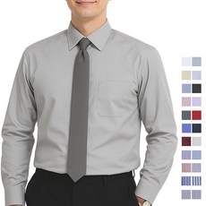 고급스런 메노모소 무지 체크 스트라이프 긴팔 남성 일반핏 셔츠 90~130 사이즈