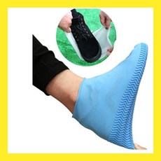 워터밤 신발 실리콘 방수 커버 M, 블루, 1개