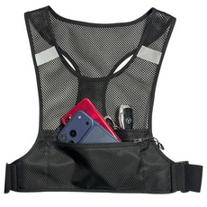 다기능 스포츠 베스트 통기성 메쉬 조끼 러닝 조끼, 1개, 블랙