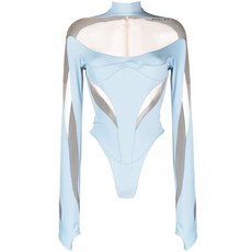 뮈글러 패널 시스루 바디수트