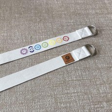 요가 매트 스트랩 밴드 수납형 휴대용 요가용품, 1개, 베이지화이트 white