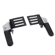 機車改裝前置腳踏板：延伸摺疊設計，鋁合金材質，適用電動車，外送載童皆宜, 黑銀, 電動車