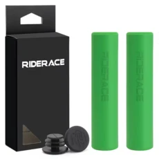 MTB 산악 자전거 핸들바 커버용 그립 미끄럼 방지 충격 흡수 스쿠터 도로 사이클링 실리콘 스폰지 소프트, 01 China Mainland, 04 green