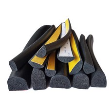 기타안전용품 접착 스폰지 씰 스트립 방진 방음 EPDM 접착제포함 D-69 36x34mm, 1개