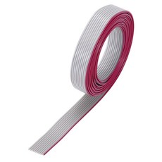 MECCANIXITY 26AWG IDC 와이어 플랫 리본 /ISP 피치 연결용 10핀 길이 /6.6피트 JTAG 1.27MM 그레이 케이블 2M, 26AWG, 2 m x 1.27mm, 26핀