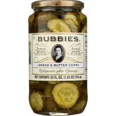 Bubbies 피클 브레드 앤 버터 칩 935.5g(33온스) (1팩)142611, 935.5g, 1