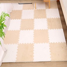 브릭스톤즈 퍼즐매트 5p 바닥쿠션매트, 베이지