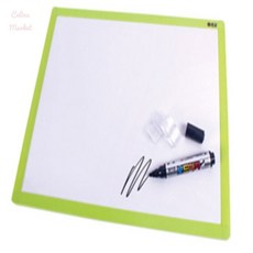 챌리나마켓 가로형 세트 책상화이트보드, 아이보리 (113342)