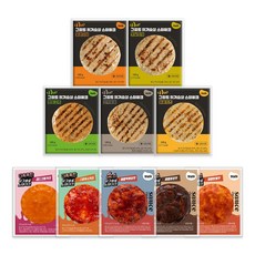 [햇살닭] 닭가슴살 스테이크 맛보기 10종, 50개, 100g