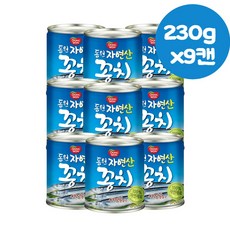 동원 꽁치 업소용 통조림 230g x 9캔 간편식사 찌개 반찬, 9개