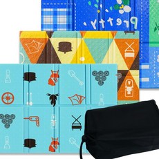 국산 8단 접이식 등산방석, 국산 8단 접이식 등산방석(랜덤발송)+가방