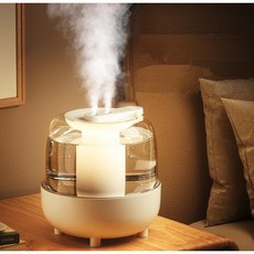 香薰加濕器 小夜燈 精油水氧機 香氛機 氛圍燈, 白色, 噴霧式