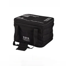 야외 전술 가방 보관 상자 캠핑 접는 식기 휴대용 다기능 장비 방수(1), 검은 색