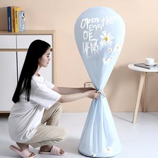 선풍기 대형 커버 스판 방수 방진 보관 덮개 스탠드형, 그레이, 그레이