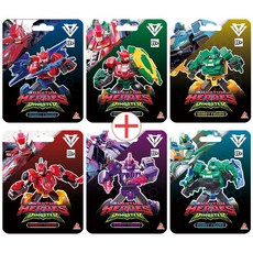 [퍼니플럭스] 다이노스터 미니로봇 피규어 6종세트, 6개