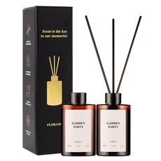 플로랑 실속형 디퓨저 향기뿜뿜 200ml 선물세트, 2개, 가든파티