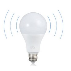 LED燈泡 人體感應紅外線感應燈 12W E27 樓梯走道燈, 1個, 白光, 雷達全天候