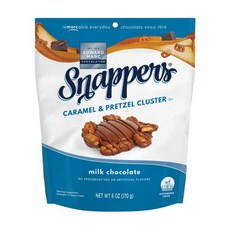 에드워드 마크 스내퍼스 스위트 카라멜 & 프레첼 클러스터 - Edward Marc Snappers Sweet Caramel & Pretzels Cluster - Crunchy Pr, 밀크 초콜릿, 6온스(1팩), 1개