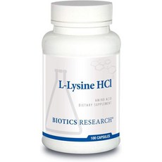 바이오틱스 리서치 L 라이신 HCI 아미노산 에너지 증진 력 향상 칼슘 흡수 자극 100 미국내수, 1개