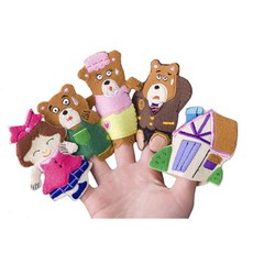 가족인형극 곰세마리 손가락인형 유아완구 유아놀이감 돌아이장난감 돌애기장난감, 1개