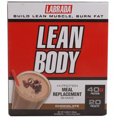 LABRADA NUTRITION Lean Body高蛋白奶昔粉, 巧克力冰淇淋, 1罐, 1.58kg