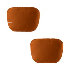 발통마켓 차량용 스웨이드 폭신한 목쿠션, 오렌지, 2개
